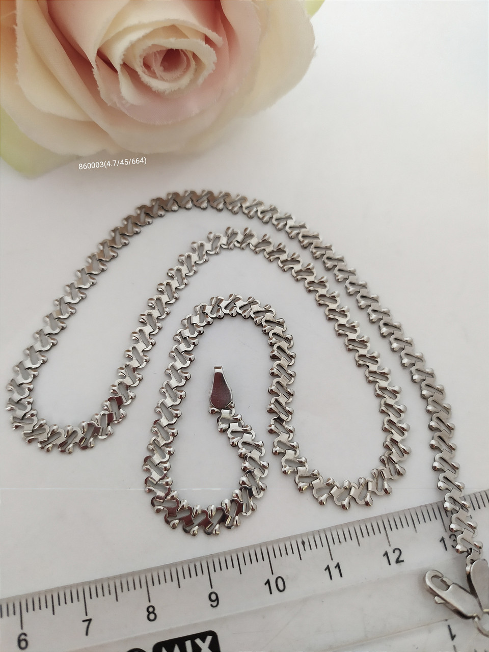 Срібний ланцюжок 925 проби Покриття родій серебряная цепь