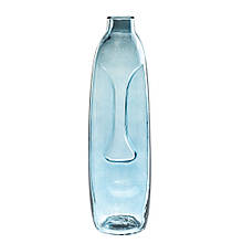 Скляні ваза "Портрет", блакитна 40 см. (8605-020), Elisey