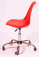 Стілець Milan Office червоний 05 на коліщатках з регулюванням висоти, дизайн Charles Eames у стилі лофт, фото 2