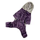 Костюм 28 см (об'єм до 40см) махровий фіолет розм 3 для собак, фото 2