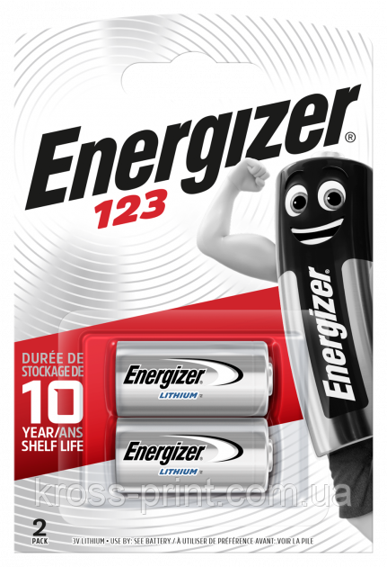 Батарейка ENERGIZER 123 Lithium Photo bl (2/12/120)