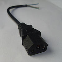 Роз'єм живлення C13 з кабелем для ПК, переріз проводів 0,5 для різного обладнання
