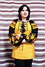 Вишиванка жіноча (домоткане полотно жовте та чорне) "Елегія", фото 2