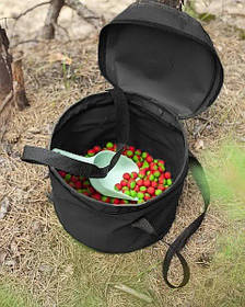 Відро для замішування прикорму — Відро рибальське для прикорму — Відро риболовля з кришкою 14 літрів — Fisher