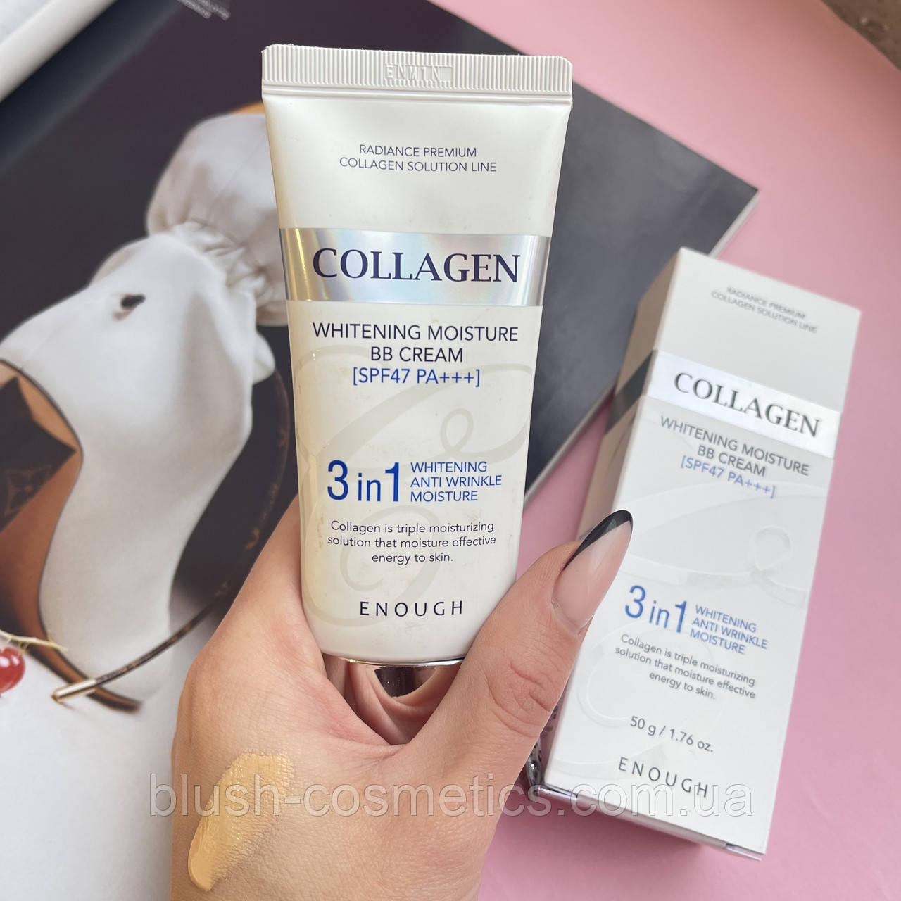 Осветляющий ББ крем с коллагеном 3 в 1 Enough Collagen 3 in 1 Whitening ...