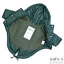 Парка фліс 27 см (об'єм до 38см) хакі розмір 3 для собак S, фото 3