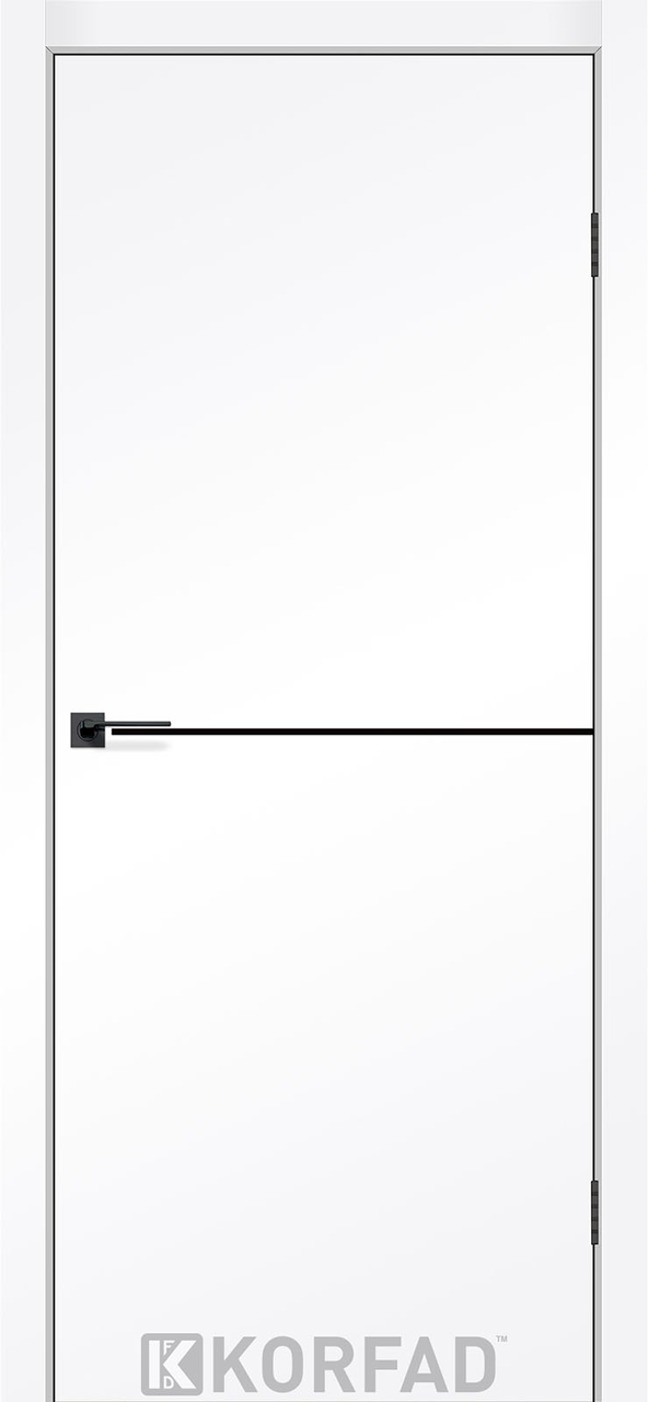 Двері міжкімнатні Корфад/ KORFAD DLP-01 Білий перламутровий, фото 1