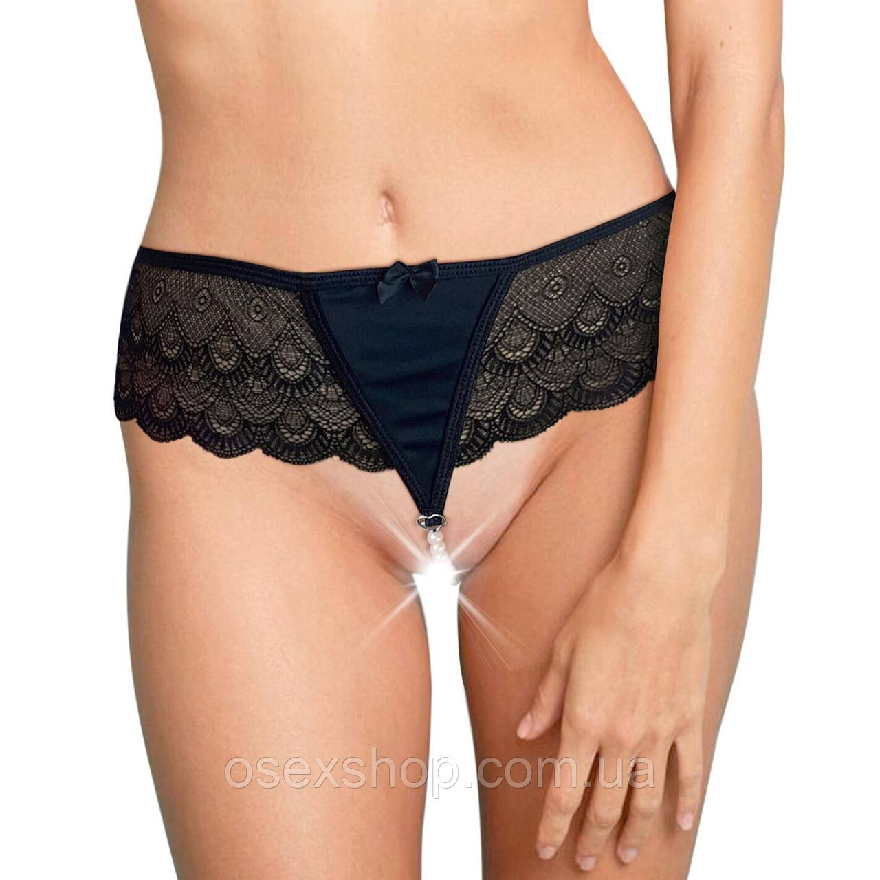 Сексуальні трусики Art of Sex — Lina з перлами, розмір L-2XL, фото 1