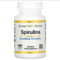 AstaBlue комплекс со спирулиной (Spirulina AstaBlue Complex) California Gold Nutrition 60 таблеток