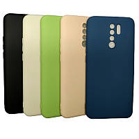 Силіконовий чохол з мікрофіброю для Xiaomi Redmi 9 (Різні кольори)