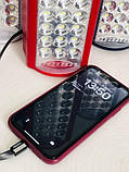 Ліхтар переносний Almina DL-2424 світлодіодний з повербанком 24 LED, ЗП 220 V, USB-зарядний пристрій, фото 9