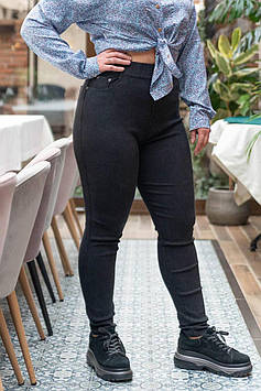Джегінси жіночі на байці великі розміри (розміри 56 58 60)