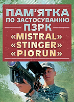 Книга Пам'ятка по застосуванню ПЗРК "MISTRAL", "STINGER", "PIORUN" (Центр учбової літератури)