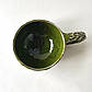 Чашка зелена керамічна ручної роботи, фото 5