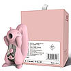 Вакуумний стимулятор із вібрацією KisToy Miss UU Pink, іграшка 2-в-1, фото 5