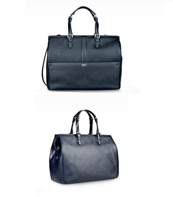 Tote Bag In Printed Calfscin By Armani Color Black
