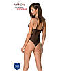 Боді з ажурним ліфом Passion CHRISTA BODY L/XL, black, фото 2