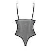 Боді з ажурним ліфом Passion CHRISTA BODY L/XL, black, фото 4