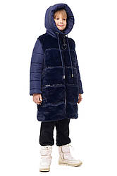 Модна зимова куртка дитяча для дівчинки розмір 116-140