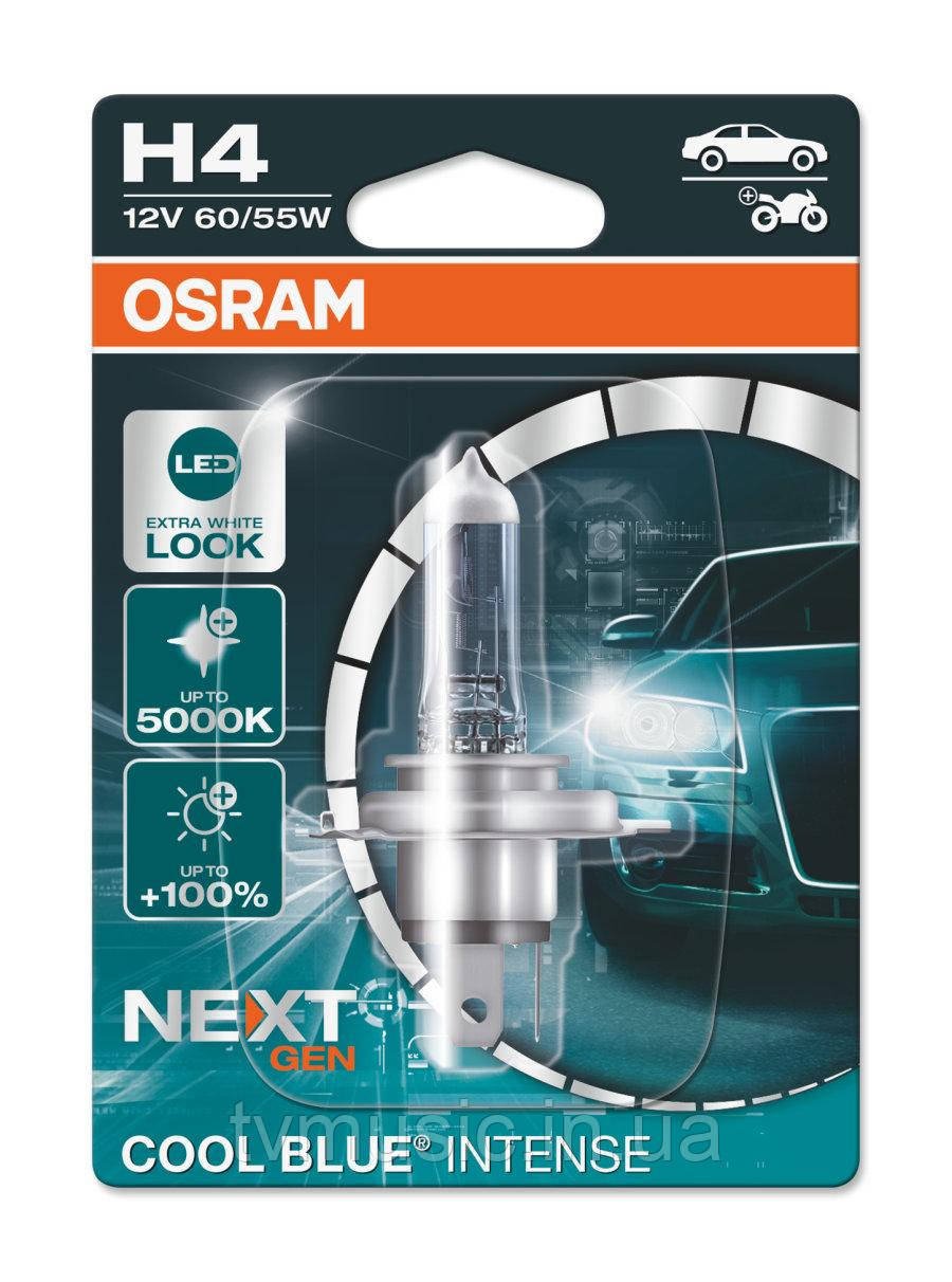 Лампа галогенна Osram Cool Blue Intense Next Gen H4 12V 60/55W 64193CBN-01B