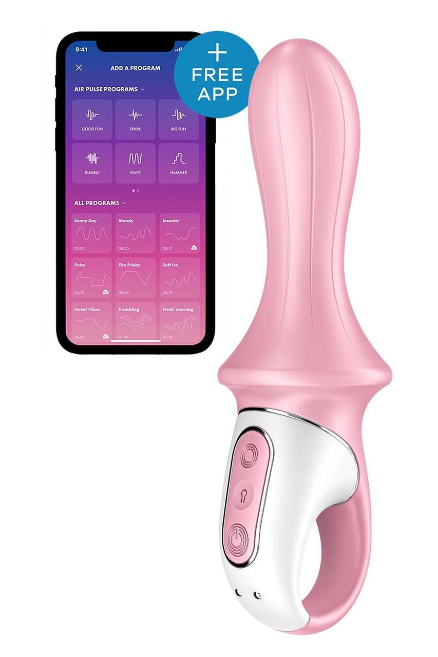 Анальний смарт вібратор Original Satisfyer Air Pump Booty 5+ надувається