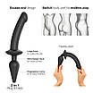 Анальна пробка з дилдо 2в1 Strap-On-Me SWITCH PLUG-IN DILDO Black S, діаметр 3,3/2,9 см, фото 3