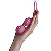 Вагінальні кульки Adrien Lastic Geisha Lastic Balls BIG Pink (L), діаметр 4 см, вага 90 г, фото 6