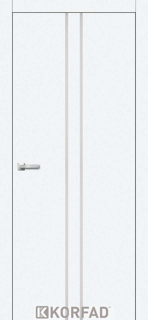 Двері міжкімнатні Корфад/ KORFAD ALP-02 Білий перламутровий, фото 1