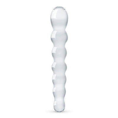 Скляний дилдо у формі намистин Gildo Glass Dildo No. 19