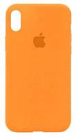 Силиконовый чехол с микрофиброй внутри iPhone X / iPhone XS Silicon Case #56 Papaya
