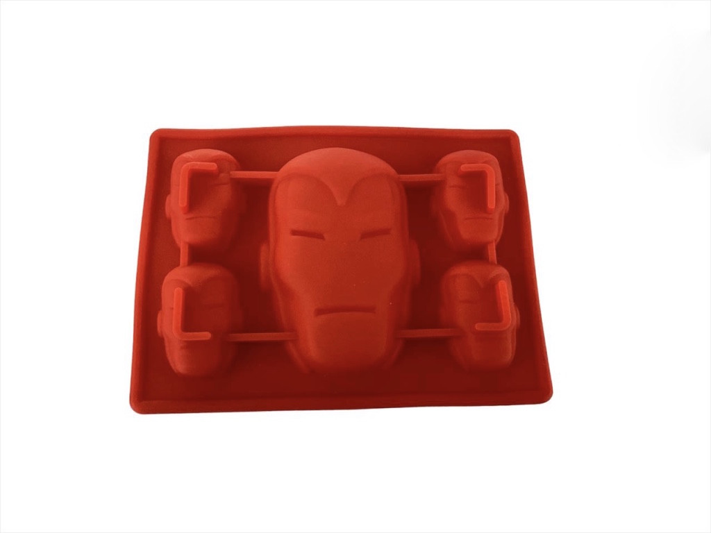 Силіконова форма 3D для випікання, льоду, шоколаду Залізна Людина Iron Man