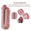 Подвійний дилдо для секс-машин Hismith 8.5" Two Cocks One Hole Silicone Dildo, фото 2