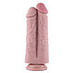 Подвійний дилдо для секс-машин Hismith 8.5" Two Cocks One Hole Silicone Dildo, фото 4