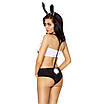 Костюм зайчики MALLOY SET L/XL — Passion, трусики, топік і вушка, фото 3