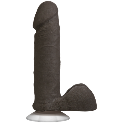 Фалоїмітатор Doc Johnson The Realistic Cock 6 inch Black — ULTRASKYN, Vac-U-Lock, діаметр 4,3 см