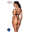 Боді з екошкіри CELINE BODY black XXL/XXXL — Passion: з доступом, відкритий, фото 3