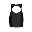 Мінісукня з екошкіри CELINE CHEMISE black XXL/XXXL — Passion: шнурівка, трусики в комплекті, фото 7