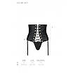 Корсет з екошкіри Passion CELINE SET black S/M, фото 8