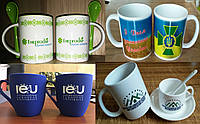 Кухлі з рекламою, чашки з логотипом виготовлення на замовлення
