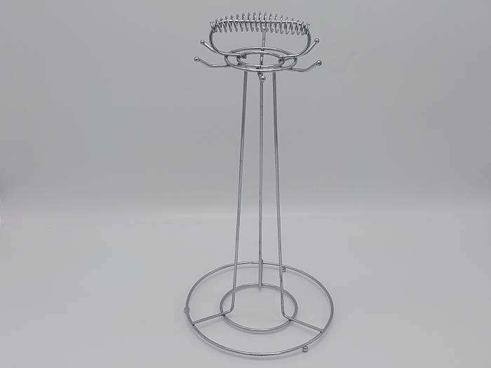 Стійка тримач для чашок металева Пружина Підставка сушарка для кухлів на 6 гачків H 41 cm IKA SHOP