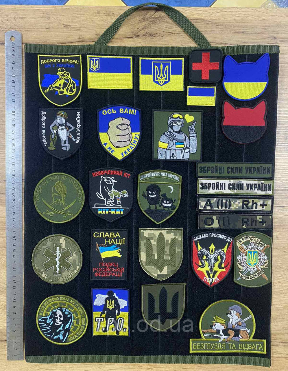 Стенд для шевронів з м'якою частиною для липучки, 40*50 см
