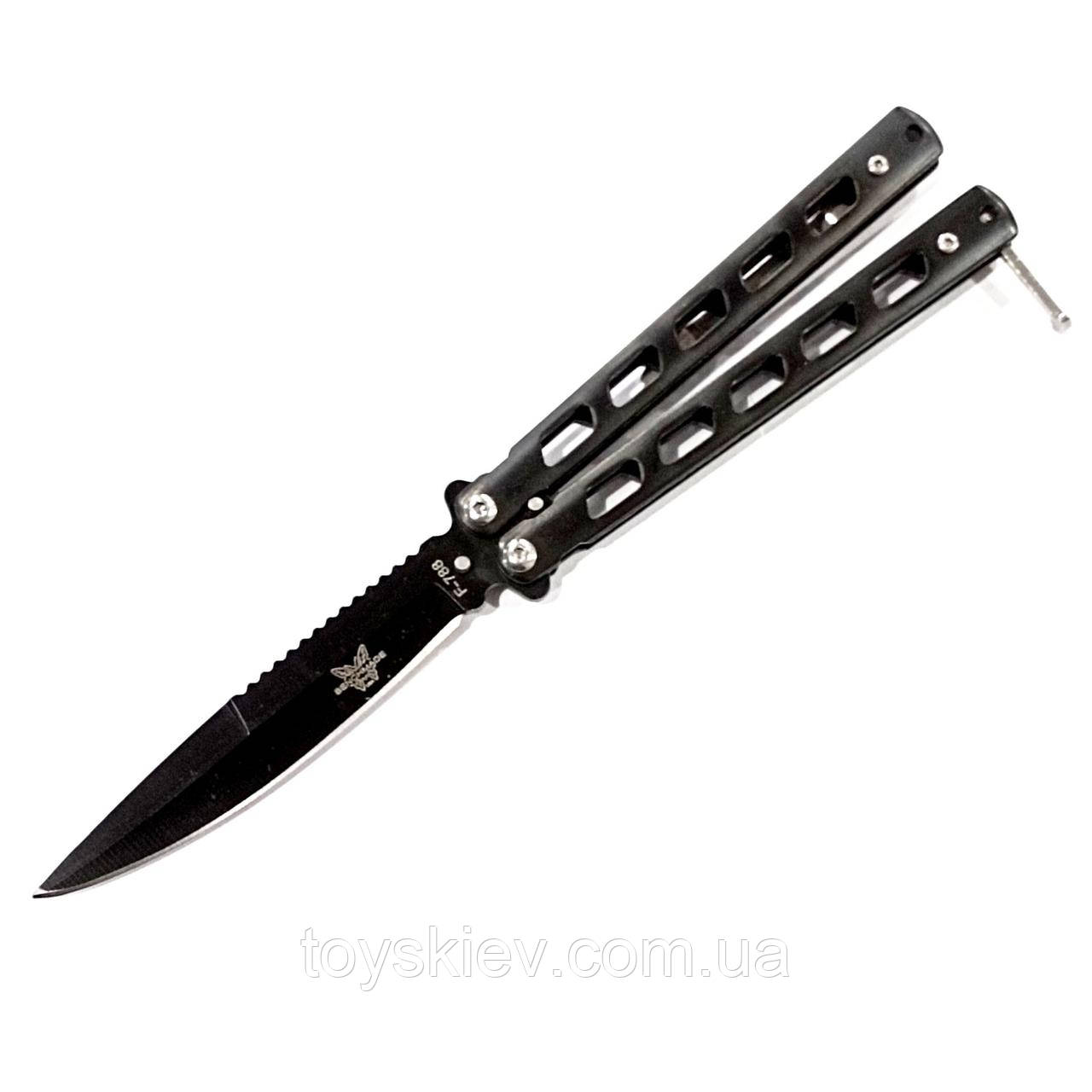 Ніж метелик A1009 Black, фото 1