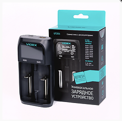 Зарядний пристрій 2x18650 та ін./від USB/Videx UT201