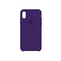 Силиконовый чехол с микрофиброй внутри iPhone X / iPhone XS Silicon Case #30 Ultra Violet