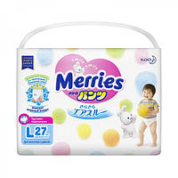 Трусики Merries L (9-14кг) 27шт