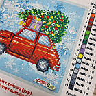 Т-1288 Різдвяні канікули, набір для вишивання бісером картини, фото 4