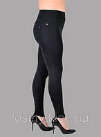 Теплі лосини великих розмірів жіночі лосини на флісі Зимові легінси з начосом Класика Valeri 5501