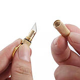 Чоловічий брелок капсула скальпель для ключів, фото 4