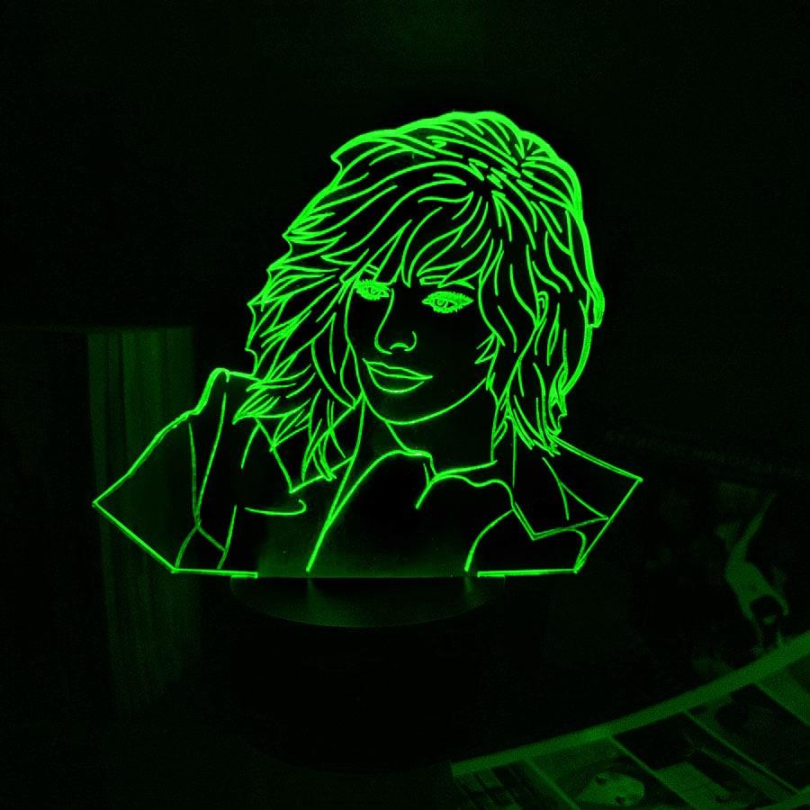 Акриловий світильник-нічник Mylene Farmer 2 зелений tty-n002180