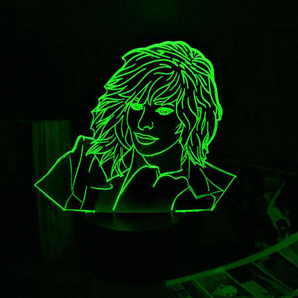Акриловий світильник-нічник Mylene Farmer 2 зелений tty-n002180, фото 1